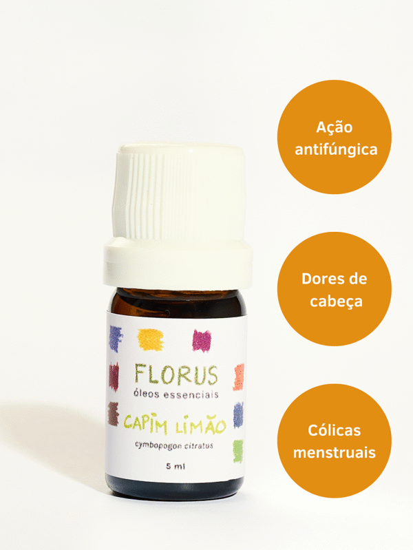 Óleo Essencial de Capim Limão 5ml
